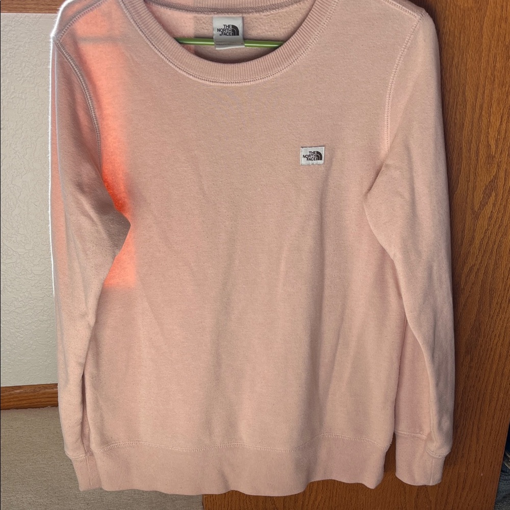 The North Face Women's Light Pink Crew Neck Sweatshirt